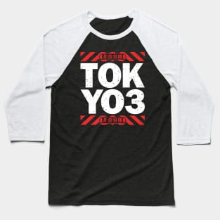 TOKYO3 Emergency [DISTRESSED WHITE] Baseball T-Shirt